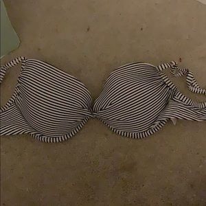 Striped Target Bikini Top
